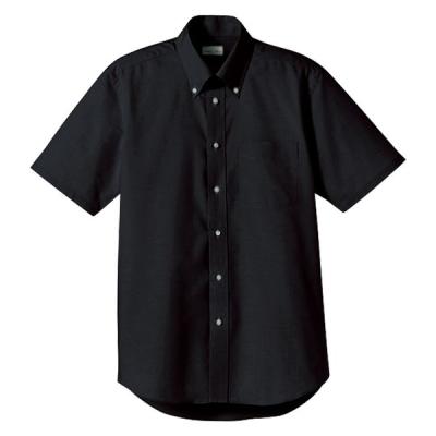 ボンマックス オックスフォード半袖シャツ ブラック M FB4511U 1枚（直送品）