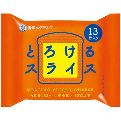 雪印メグミルク [冷蔵]雪印 とろけるスライス(13枚入り) 182g×6個 4903050508686 1箱(6個)（直送品）