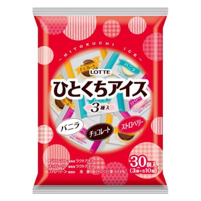 ロッテ [アイス] ひとくちアイス 3種入 3種×各10個×12袋 4953823463247 1セット(300ml×12)（直送品）
