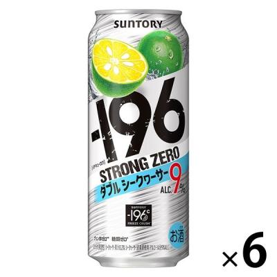 チューハイ　缶チューハイ　-196℃ストロングゼロ　ダブルシークワーサー　500ml×6本　酎ハイ