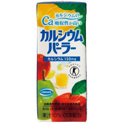 【トクホ・特保】富永貿易 カルシウムパーラー （紙パック） 200ml 1箱（24本入）