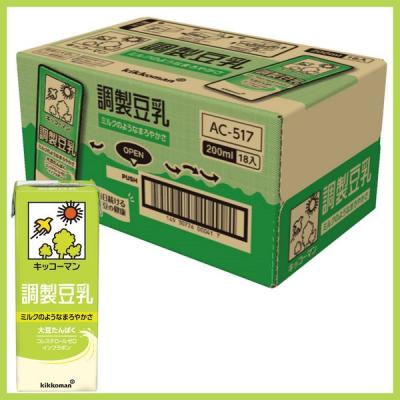 キッコーマン 調製豆乳 200ml 1箱（18本入）