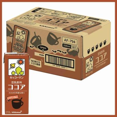 キッコーマン 豆乳飲料 ココア 200ml 1箱（18本入）