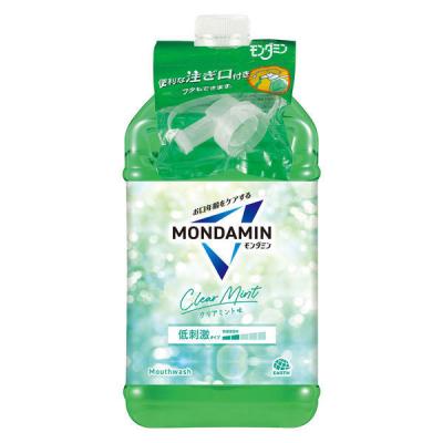 マウスウォッシュ 洗口液 口臭 モンダミン クリアミント つめかえ 大容量 3L 低刺激タイプ 口臭対策 アース製薬