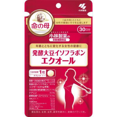 発酵大豆イソフラボン エクオール 約30日分(30粒入り) 加齢とともに変化する女性の健康に【小林製薬の栄養補助食品】 1袋