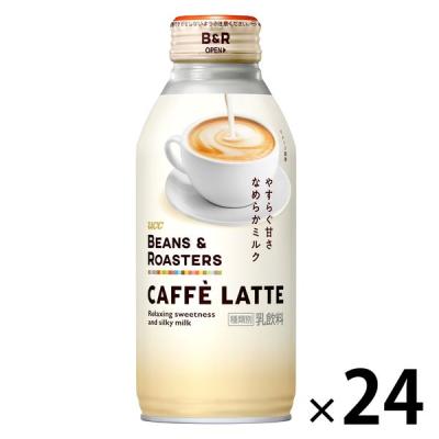 缶コーヒー UCC BEANS＆ROASTERS（ビーンズ＆ロースターズ） カフェラテ ボトル缶 375g 1箱（24缶入）