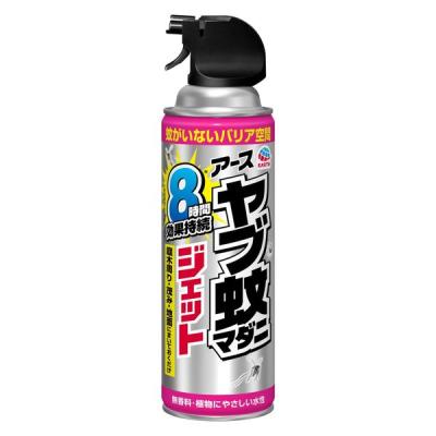 ヤブ蚊マダニジェット 屋外用 殺虫剤 スプレー 8時間 虫よけ 忌避 効果 寄せ付けない 480ml 1個 アース製薬