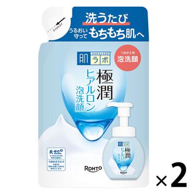 LOHACO - 肌ラボ 極潤 ヒアルロン泡洗顔 詰替 140mL 1セット（2個）