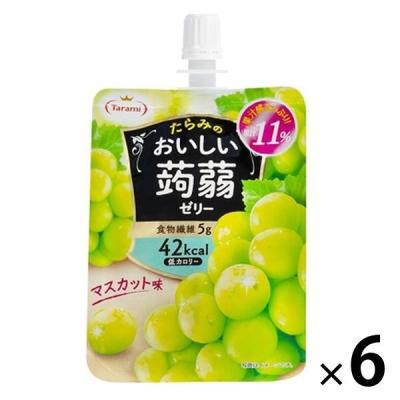 たらみ おいしい蒟蒻ゼリー マスカット味 6個 ゼリー