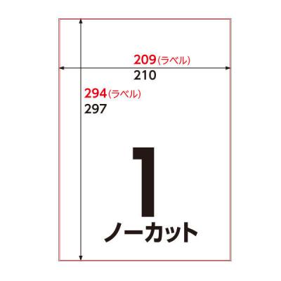 アスクル マルチプリンタ ラベルシール  ミシン目【なし】 ノーカット A4 FSC認証 1袋（100シート入） オリジナル