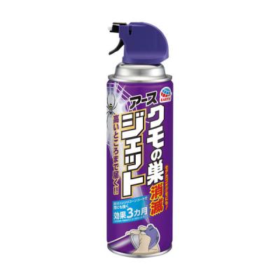 蜘蛛 駆除剤 スプレー 蜘蛛の巣 防止 クモの巣消滅ジェット 450mL 1本 蜘蛛よけスプレー 忌避 退治 対策 アース製薬