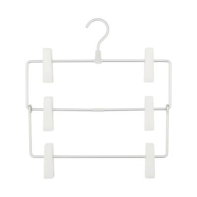 無印良品 アルミハンガー パンツ/スカート用 3段 約幅35×奥行3×高さ38.5cm 良品計画