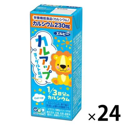 【アウトレット】エルビー　カルアップ　200ｍｌ　2023　1箱（24本入）　パック飲料　紙パック　カルシウム