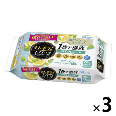 LOHACO - トイレのおそうじシート オレンジの香り ファスナー付き 小判