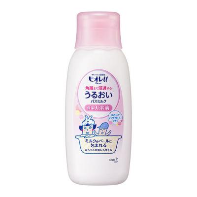 ビオレu 角層まで浸透するうるおいバスミルク パウダリーな香り 600ml 花王 (にごりタイプ)