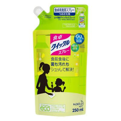 食卓クイックルスプレー ほのかな緑茶の香り 詰め替え 250ml 1個 花王