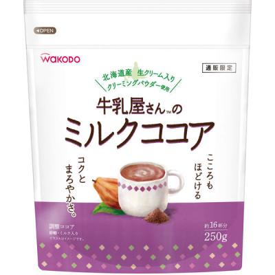 WAKODO　牛乳屋さんのミルクココア　1袋（250g）