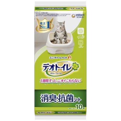 （おもち）ユニチャーム デオトイレ 緑茶抗菌サンド 4L×8袋セット デオトイレ 緑茶成分入り 消臭・抗菌サンド 4L 8袋 猫砂 ユニ