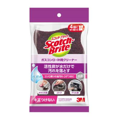 スリーエム（3M）スコッチブライト ガスコンロ・IH用クリーナー 抗菌 キッチン コンロ周り 油汚れ GH-4K（4個入）
