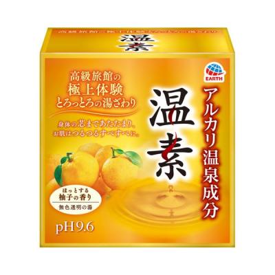 入浴剤 温泉の素 温素 柚子の香り (30g×15包入) (透明タイプ) アース製薬