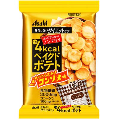 リセットボディ　ベイクドポテト　コンソメ味　1袋　アサヒグループ食品　ノンフライ　食物繊維　コラーゲン