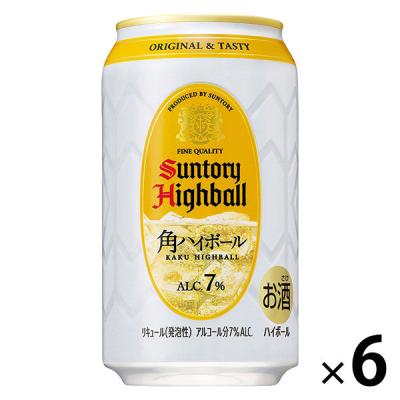 LOHACO - サントリー ハイボール ウイスキー 角ハイボール 缶 350ml 6本