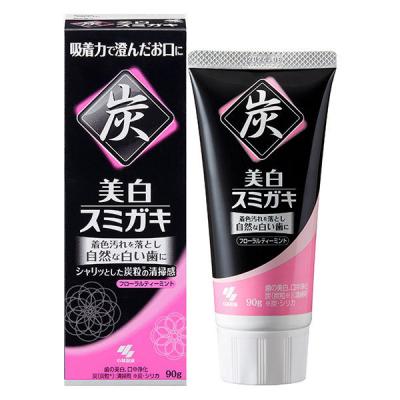 歯磨き粉 ホワイトニング 美白スミガキ 炭粒（炭・シリカ）配合 フローラルティーミントの香り 90g 小林製薬