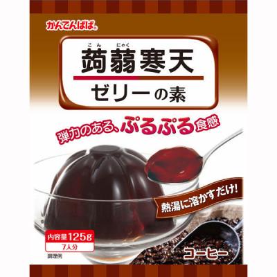 LOHACO - かんてんぱぱ 蒟蒻寒天ゼリーの素 ぶどう味 1個（125g）