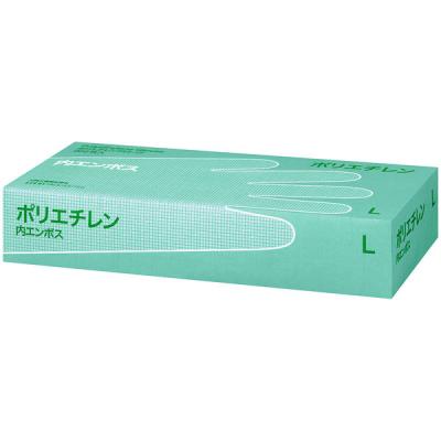 川西工業 ポリエチレン手袋 内エンボス L 1箱（200枚入） （使い捨て手袋） オリジナル