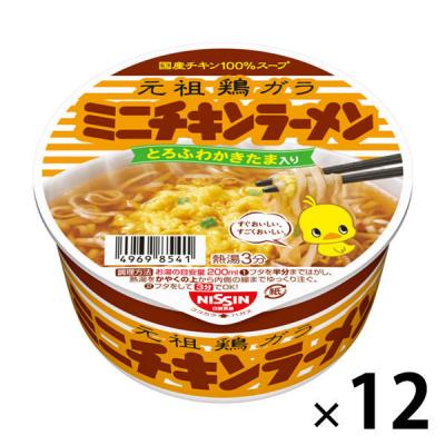 日清食品 日清チキンラーメンどんぶりミニ カップ麺ミニ カップラーメン 1ケース（12食入）