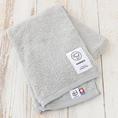 今治タオル ヘアドライタオル ロハコ限定 LOHACO lifestyle towel グレー 髪用 約34cm×100cm 1枚  オリジナル