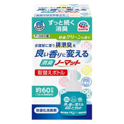 介護 臭い 対策 尿臭 ヘルパータスケ 良い香りに変える 消臭ノーマット 取替ボトル 快適グリーンの香り 45mL 1個 アース製薬