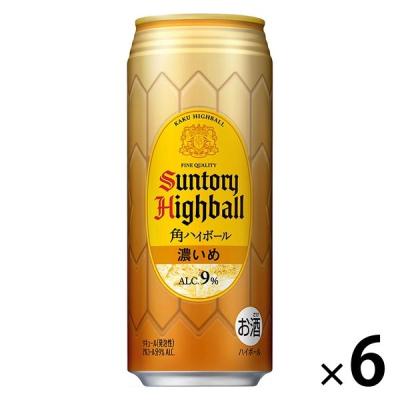 LOHACO - ハイボール 角ハイボール 濃いめ 500ml 6本 缶ハイボール