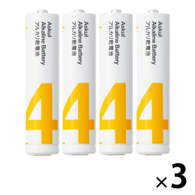 アスクル　アルカリ乾電池　単4形　12本（４本入×3パック）（イチオシ） オリジナル
