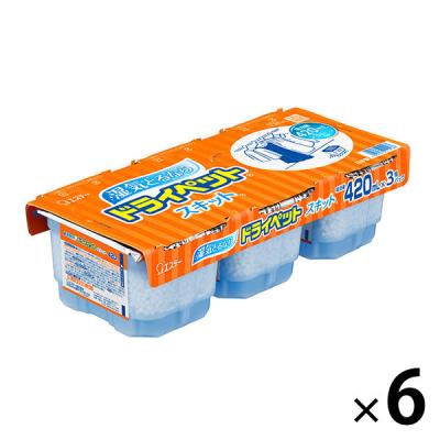 ドライペット スキット 除湿剤 使い捨てタイプ 420mL 1セット（3個入×6パック）