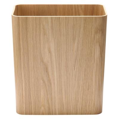 無印良品 木製ごみ箱 袋止めワイヤー付 角型 約幅２８．５×奥行１５×高さ３０．５ｃｍ 良品計画