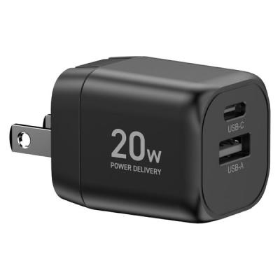 YAMAZEN USB充電器 PD対応 20W GaN USBーA×1 USBーC×1 急速充電 YPD-20CA 1個