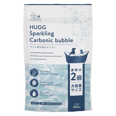 HUGG スパークリングバスシャンプー 犬猫用 無香料 国産 800g 1袋 アルカス