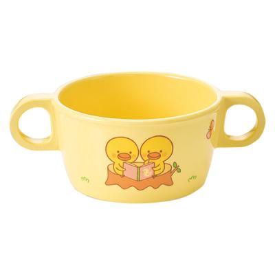 ひよこぐみ 両手付カップ イエロー 143×95×51mm 540HIY 1個 メラミン食器 食洗機可 給食 日本製 国際化工