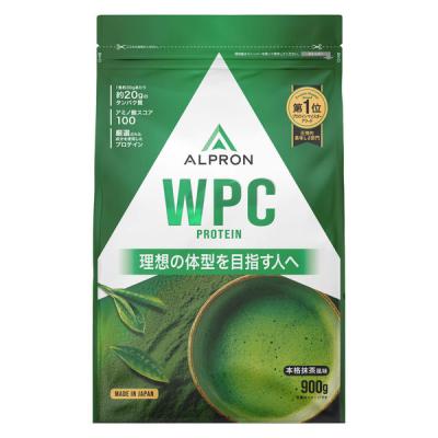 ホエイプロテイン　WPC　本格抹茶風味　1袋（900g）　アルプロン　ALPRON