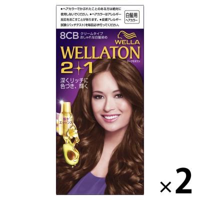 ウエラトーン 2+1 クリームタイプ 8CB 2個 [医薬部外品]（おしゃれな白髪染め）
