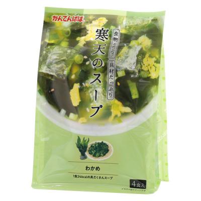 伊那食品工業 かんてんぱぱ 寒天のスープ わかめ 1個 4食入