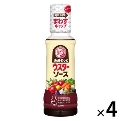 ブルドック ウスターソース200ml 4本