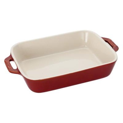 ストウブ Staub レクタンギュラーディッシュ コッパー（20×16cm）1枚 グラタン皿 オーブン・電子レンジ対応 【日本正規販売品】