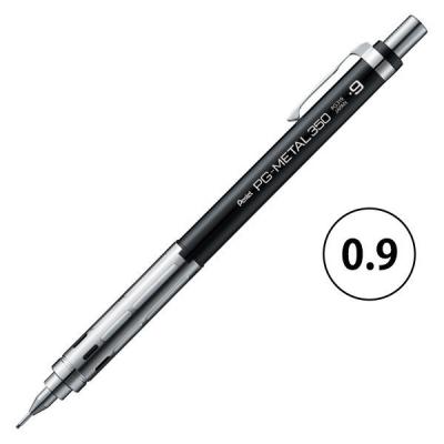 ぺんてる シャープペンシル PG-METAL350（ピージーメタルサンゴーゼロ） 0.9mm ブラック PG319-A