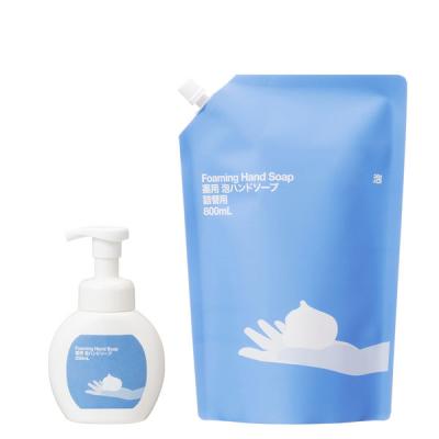 【アスクル・ロハコ限定】薬用 泡ハンドソープ 1セット（本体200ml 1個+詰め替え800ml 1個）日本石鹸 オリジナル