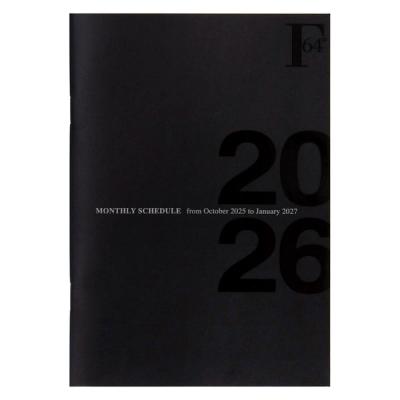 【アウトレット】【2026年度版手帳】日本ノート FOB B6 ダイアリーノート マンスリー ブラック PBF75K26 1冊