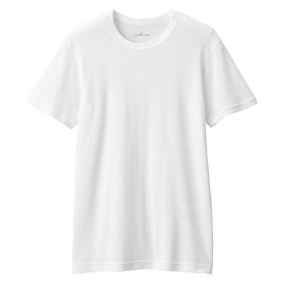 無印良品 メンズ　紳士 あったか綿 クルーネック半袖Ｔシャツ 紳士Ｓ 白 良品計画