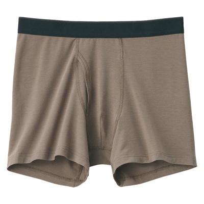 無印良品 メンズ　紳士 なめらか 前開きボクサーパンツ 紳士Ｍ モカブラウン 良品計画