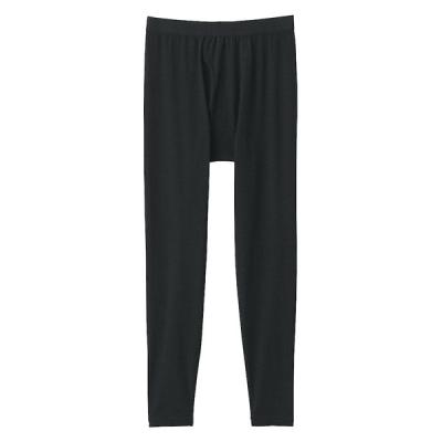 無印良品 メンズ　紳士 あったか綿 ロングタイツ 紳士Ｓ 黒 良品計画